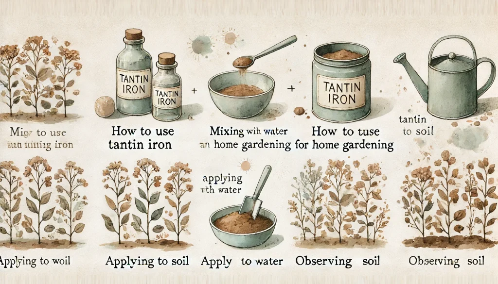 タンニン鉄の家庭菜園での使い方