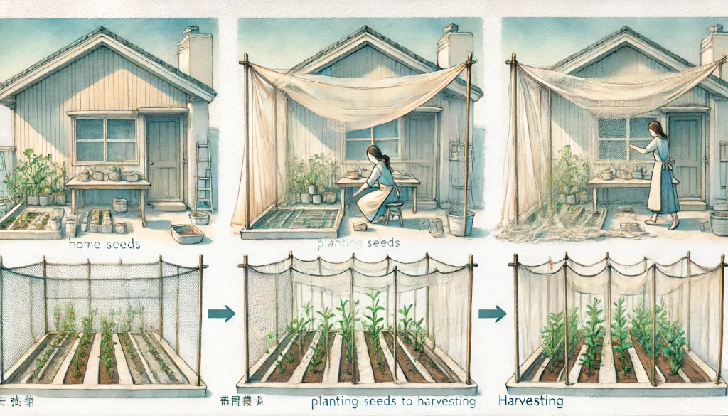 寒冷紗で冬でも楽しめる家庭菜園のメリット