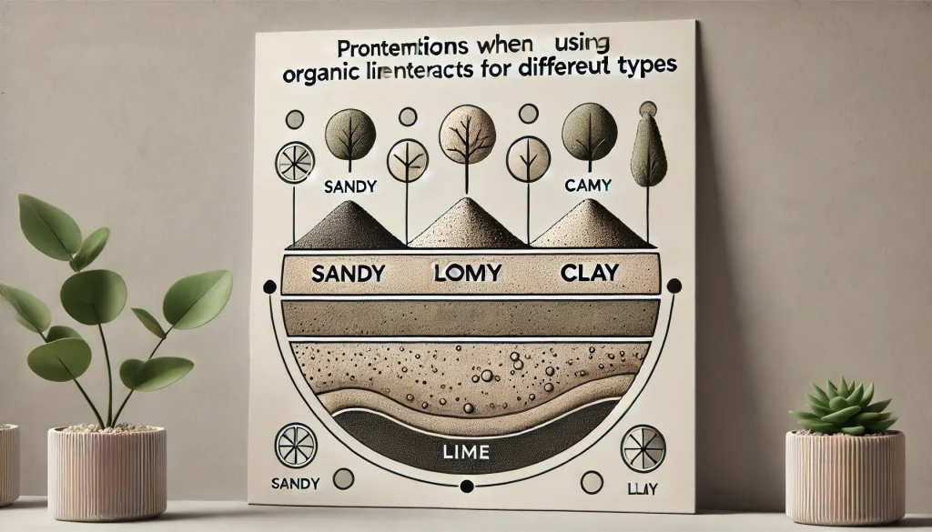 土壌タイプ別：有機石灰使用における注意点